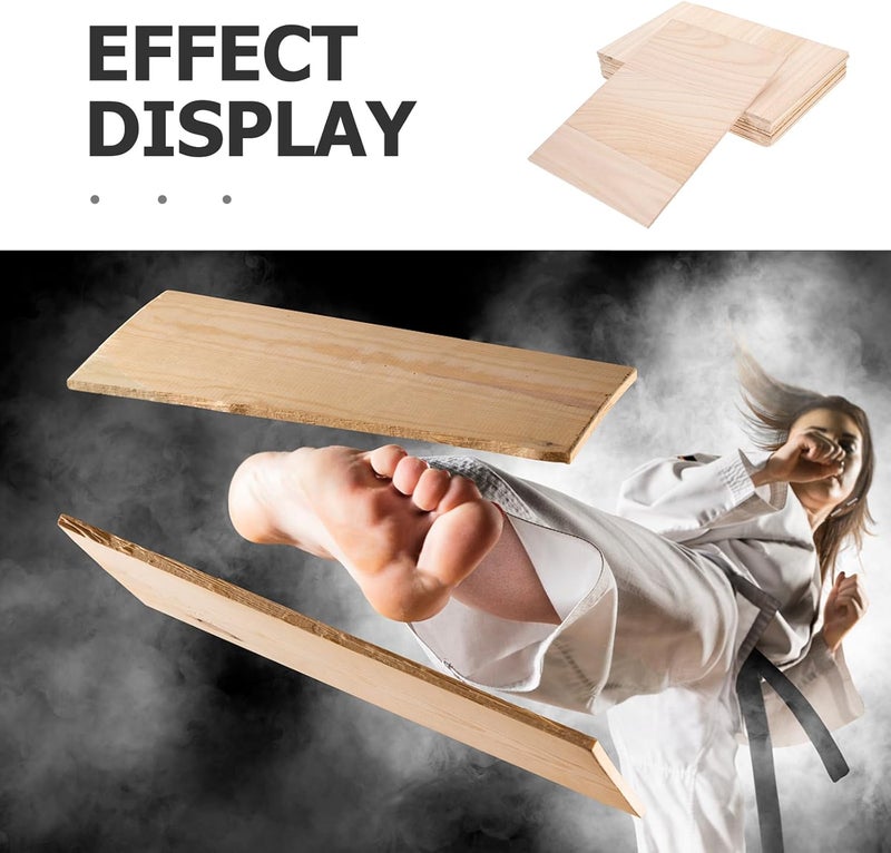 Veemoon 10PCS Karate Breaking Boards,Taekwondo Boards Karate Martial Arts Boards for Adult Taekwondo Performing Training Practice Accessory - 0.6cm - Image 4